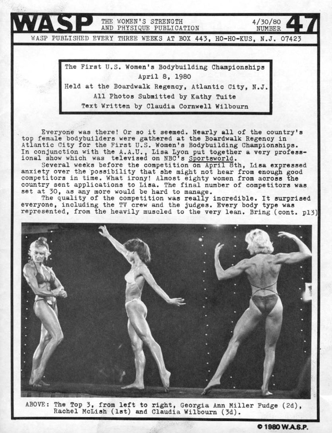 WASP April 1980 Magazine Issue
 [Digital Download]
